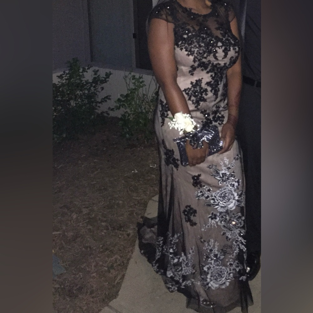 Jovani Beaded Bodice Prom Gown